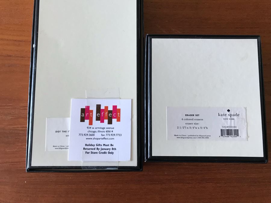 LAST MINUTE ADD - New Kate Spade New York Pencil And Eraser Sets [Photo 5]