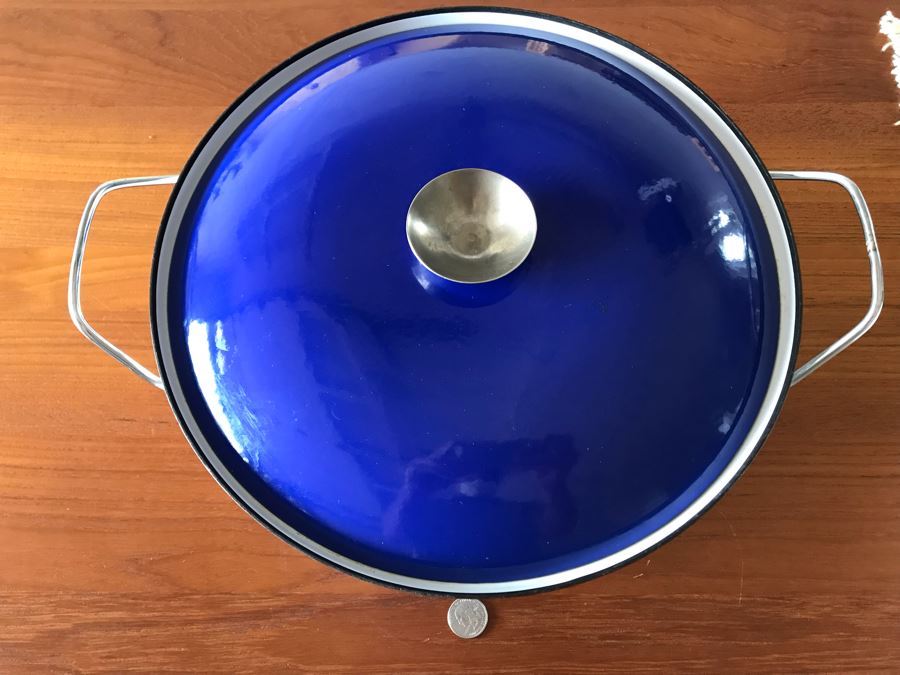 LAST MINUTE ADD - Metal Enamel Pot With Lid And Handle [Photo 6]