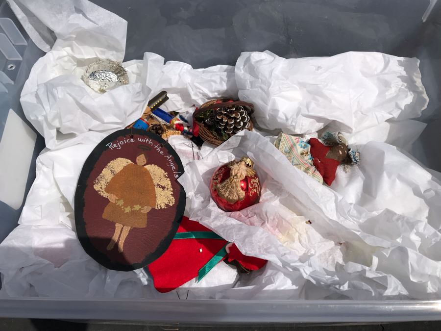 LAST MINUTE ADD - Bin Filled With Various Christmas Ornaments [Photo 2]