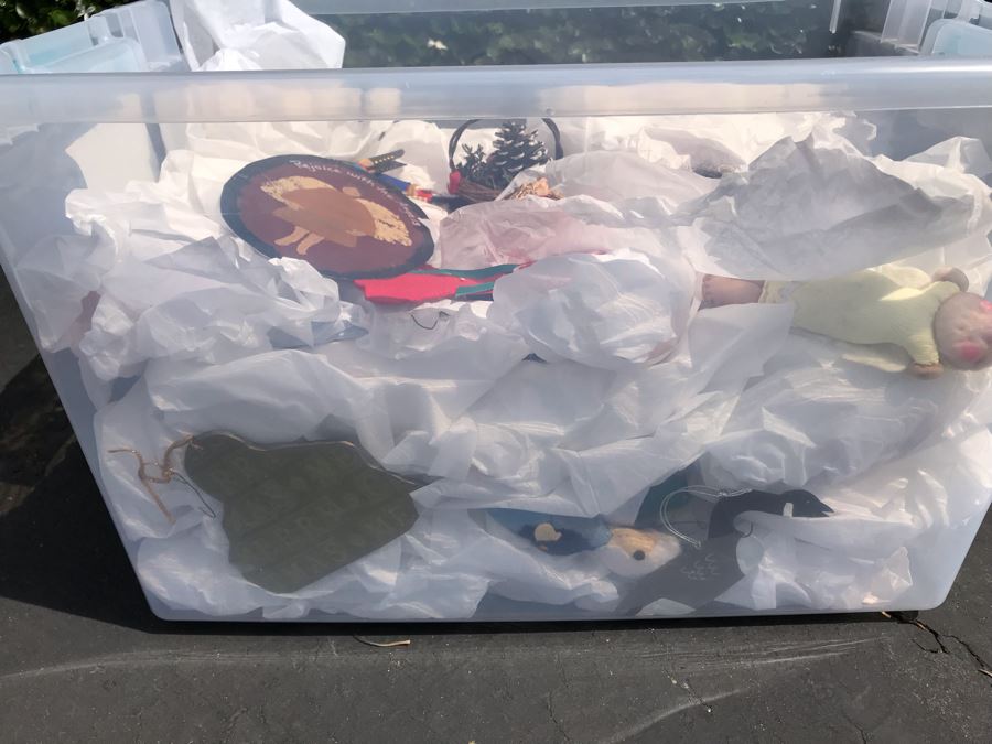 LAST MINUTE ADD - Bin Filled With Various Christmas Ornaments [Photo 3]