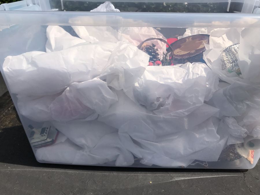 LAST MINUTE ADD - Bin Filled With Various Christmas Ornaments [Photo 4]