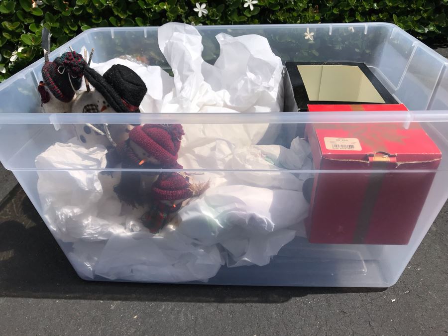 LAST MINUTE ADD - Bin Filled With Various Christmas Ornaments [Photo 6]