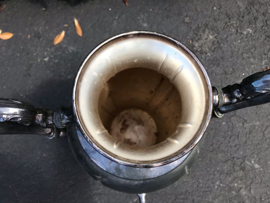 LAST MINUTE ADD - Silverplate Coffee Urn (Found Heater Part Not Shown In Photos) [Photo 4]