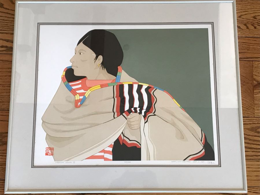 LAST MINUTE ADD - Signed Limited Edition Print Titled 'Mexican Woman III' By Ikki Matsumoto 21 X 17 [Photo 2]