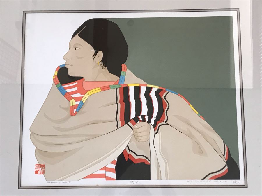 LAST MINUTE ADD - Signed Limited Edition Print Titled 'Mexican Woman III' By Ikki Matsumoto 21 X 17 [Photo 1]
