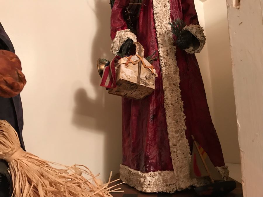 LAST MINUTE ADD - Collection Of Santa Claus And Witch Decorative Holiday Figurines [Photo 8]