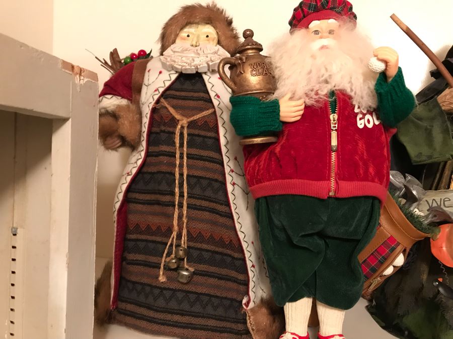 LAST MINUTE ADD - Collection Of Santa Claus And Witch Decorative Holiday Figurines [Photo 5]