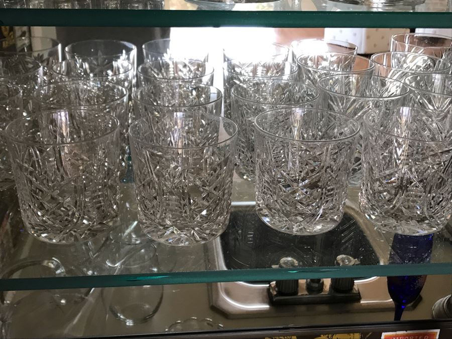 LAST MINUTE ADD - Crystal Barware Glasses, Liquour Decanter, SoadStream - All Items On Shelves And Bar Counter [Photo 4]