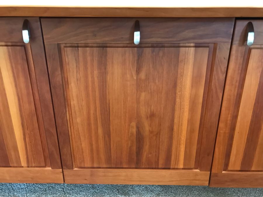 Danish Modern Ansager Solid Wood Credenza Buffet Sideboard 79W X 23D X 33H [Photo 6]