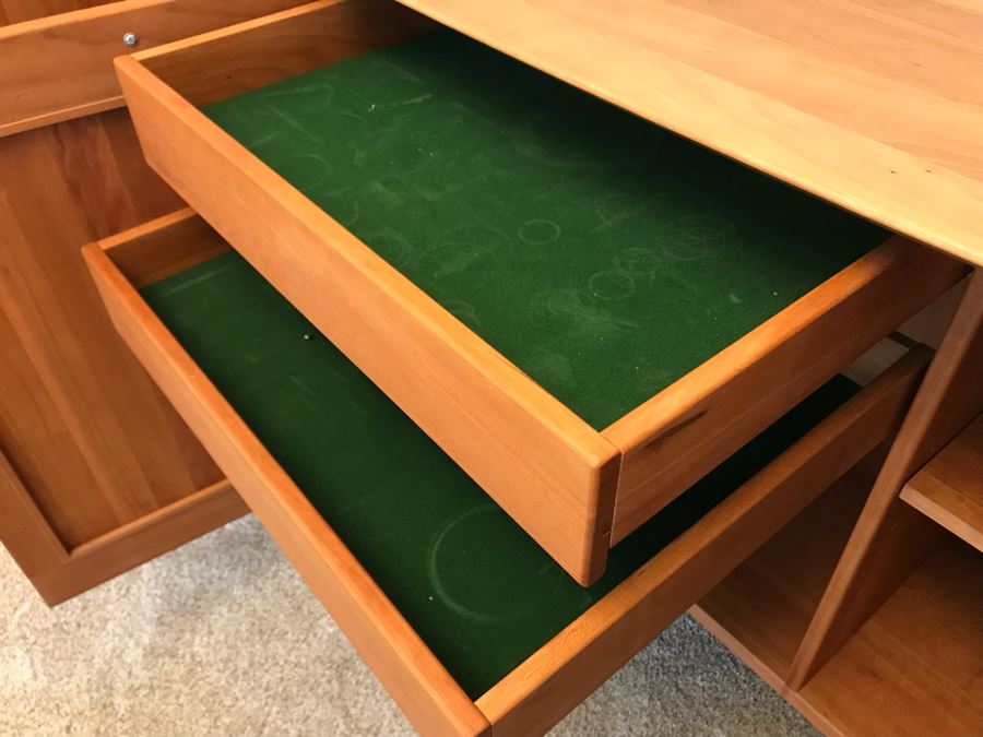 Danish Modern Ansager Solid Wood Credenza Buffet Sideboard 79W X 23D X 33H [Photo 9]