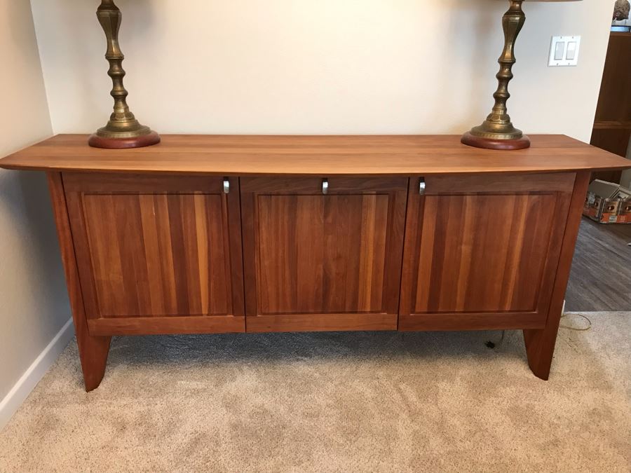 Danish Modern Ansager Solid Wood Credenza Buffet Sideboard 79W X 23D X 33H [Photo 5]