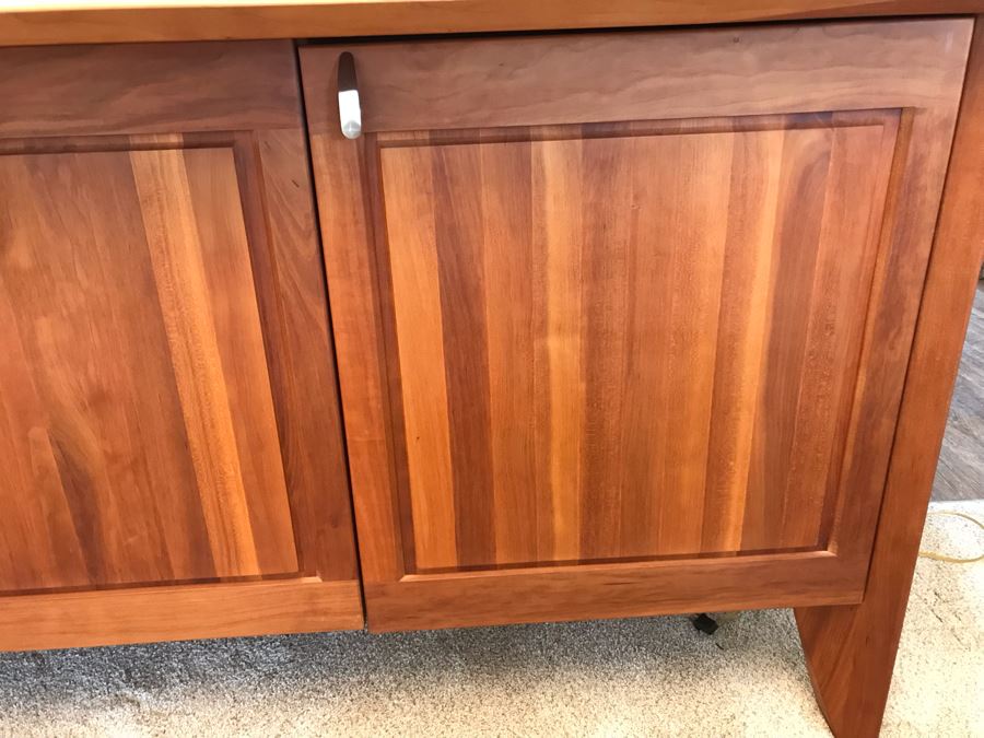 Danish Modern Ansager Solid Wood Credenza Buffet Sideboard 79W X 23D X 33H [Photo 7]