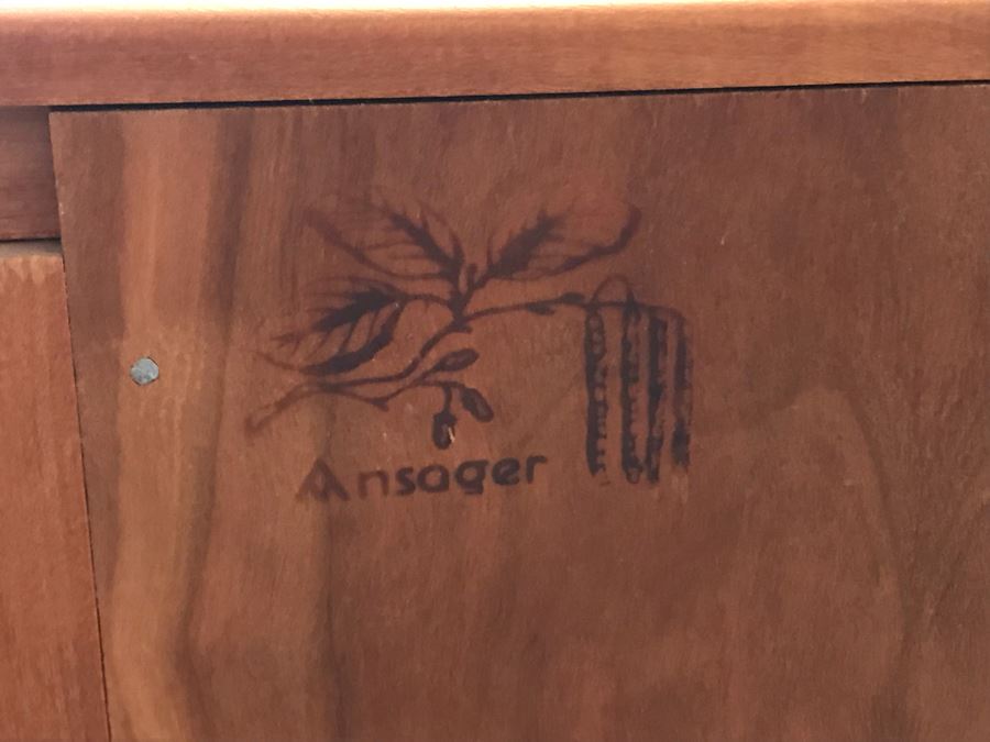 Danish Modern Ansager Solid Wood Credenza Buffet Sideboard 79W X 23D X 33H [Photo 18]