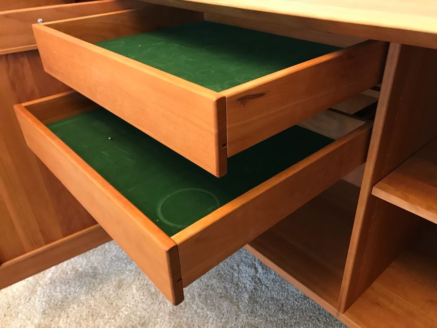 Danish Modern Ansager Solid Wood Credenza Buffet Sideboard 79W X 23D X 33H [Photo 10]