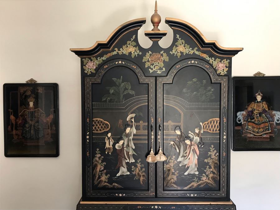 Asian Secretary Desk (Missing Several Drawer Pulls) [Photo 6]