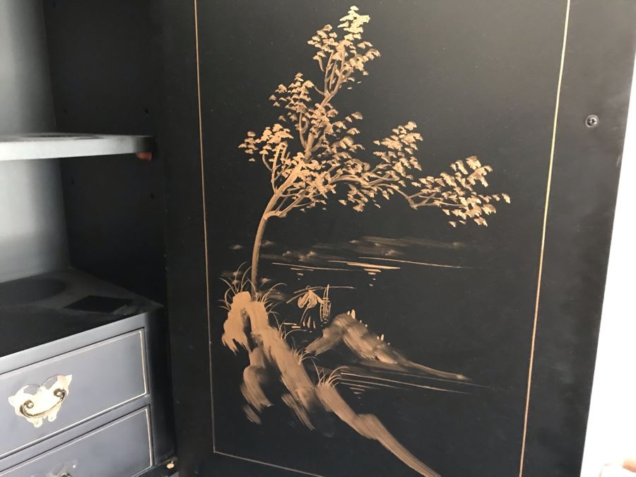 Asian Secretary Desk (Missing Several Drawer Pulls) [Photo 19]