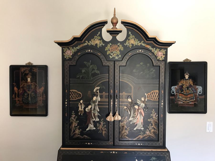 Asian Secretary Desk (Missing Several Drawer Pulls) [Photo 22]