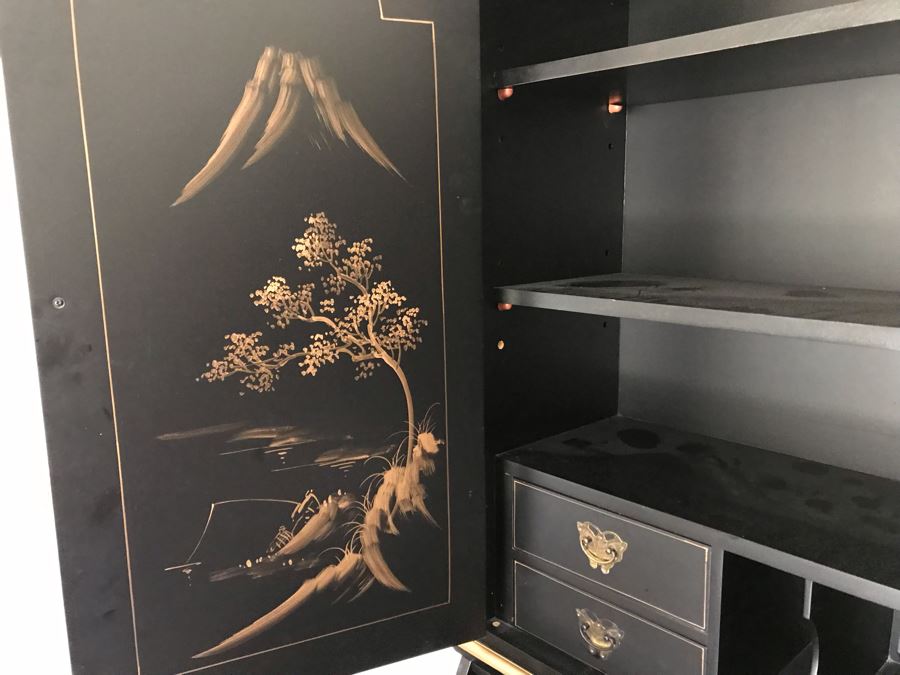 Asian Secretary Desk (Missing Several Drawer Pulls) [Photo 18]