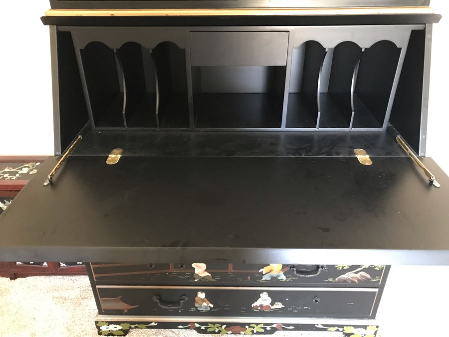 Asian Secretary Desk (Missing Several Drawer Pulls) [Photo 23]