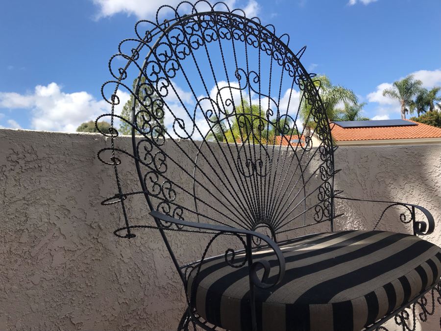 Vintage Twisted Wire Outdoor Settee Bench 48W X 26D X 61H [Photo 7]