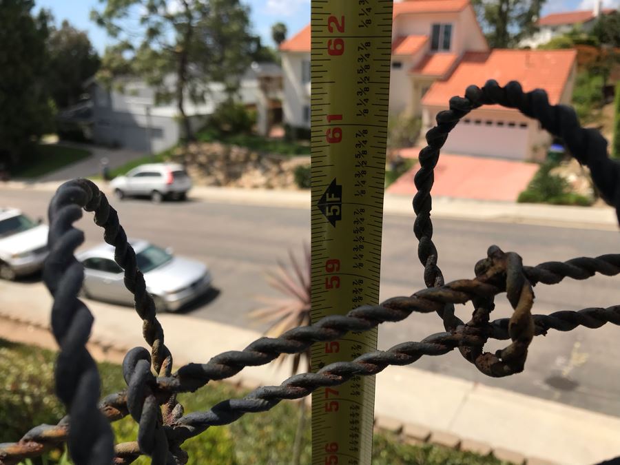 Vintage Twisted Wire Outdoor Settee Bench 48W X 26D X 61H [Photo 11]