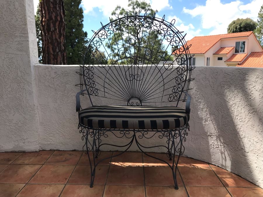 Vintage Twisted Wire Outdoor Settee Bench 48W X 26D X 61H [Photo 12]