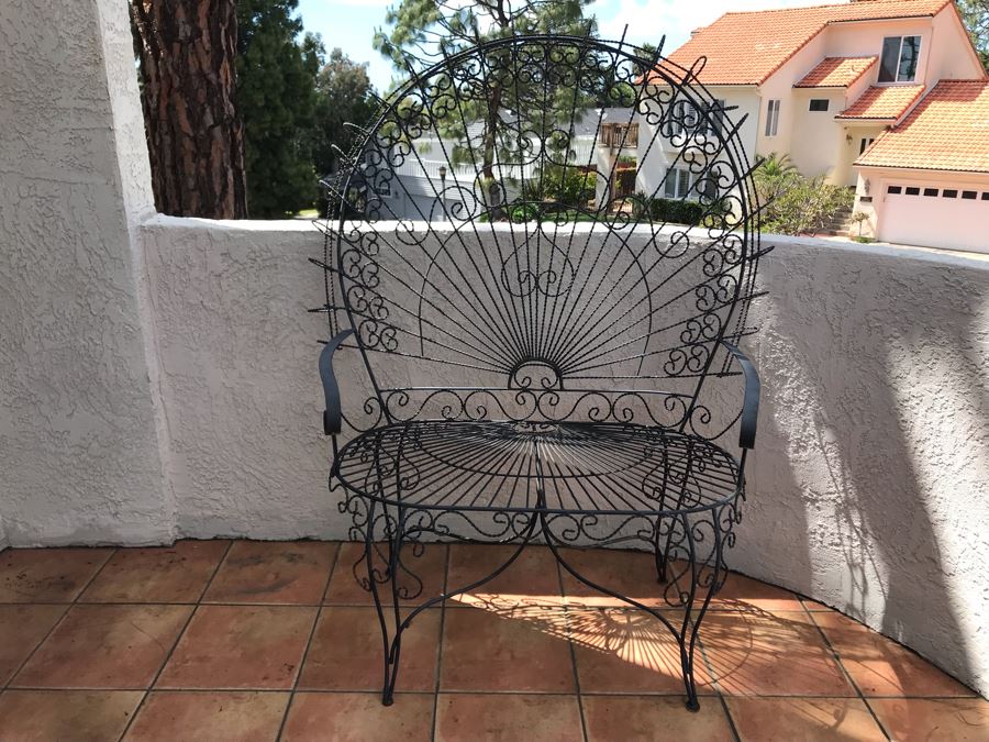 Vintage Twisted Wire Outdoor Settee Bench 48W X 26D X 61H [Photo 8]