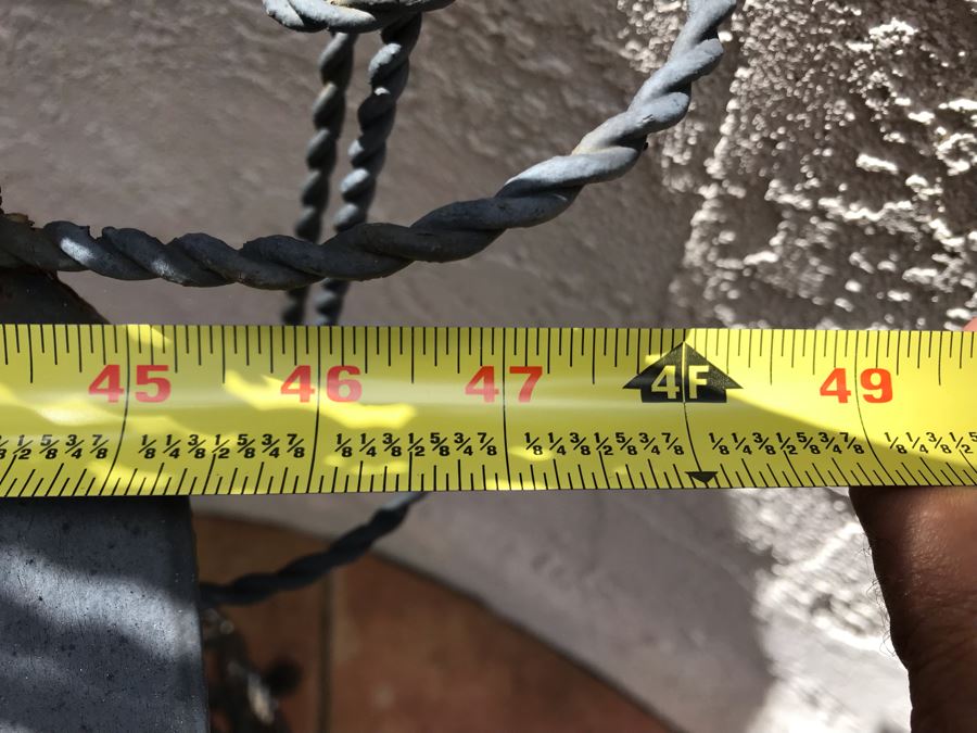 Vintage Twisted Wire Outdoor Settee Bench 48W X 26D X 61H [Photo 9]