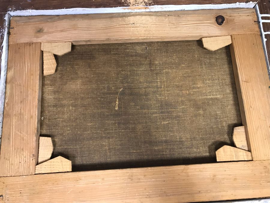 Antique Original Italian Oil Painting Of Descending Angels Surrounding Monk 19 X 14 [Photo 36]