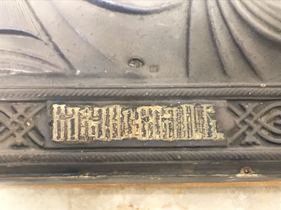 Antique Russian Orthodox Icon Of Virgin Mary With Jesus Handpainted Icon In Metal Riza Oklad 7 X 9 [Photo 8]