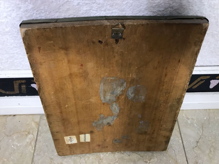 Antique Russian Orthodox Icon Of Virgin Mary With Jesus Handpainted Icon In Metal Riza Oklad 9 X 10.5 [Photo 29]