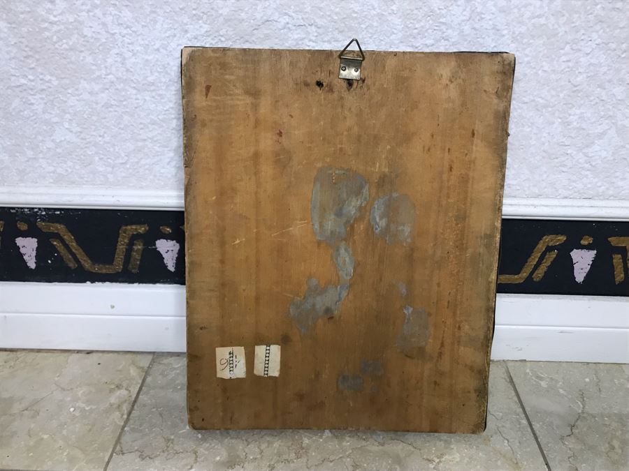 Antique Russian Orthodox Icon Of Virgin Mary With Jesus Handpainted Icon In Metal Riza Oklad 9 X 10.5 [Photo 28]