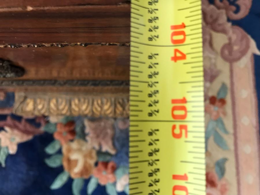 Impressive French Empire Style Ormolu Mounted 4 Post Bed With Gilded Eagle Finials At Each Post And Claw Feet 83W X 105L X 62H [Photo 26]