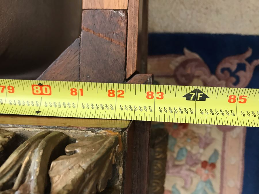 Impressive French Empire Style Ormolu Mounted 4 Post Bed With Gilded Eagle Finials At Each Post And Claw Feet 83W X 105L X 62H [Photo 25]