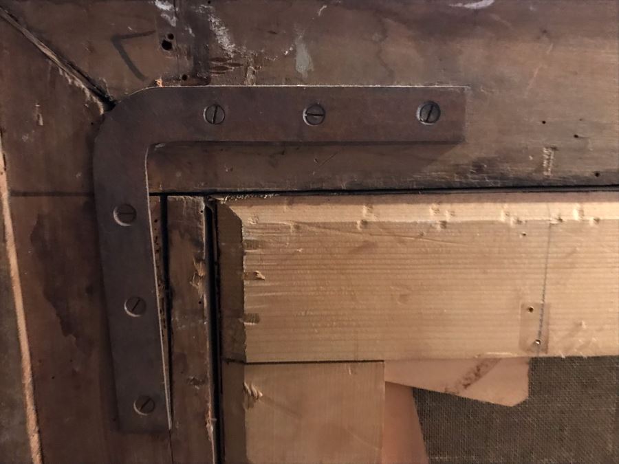 Large Original Antique Religious Oil Painting Of Jesus Blessing Children In Antique Wooden Painting From Rome Italy Measures 76W X 50H Frame Measures 90W X 64H - Has Reserve Price [Photo 35]