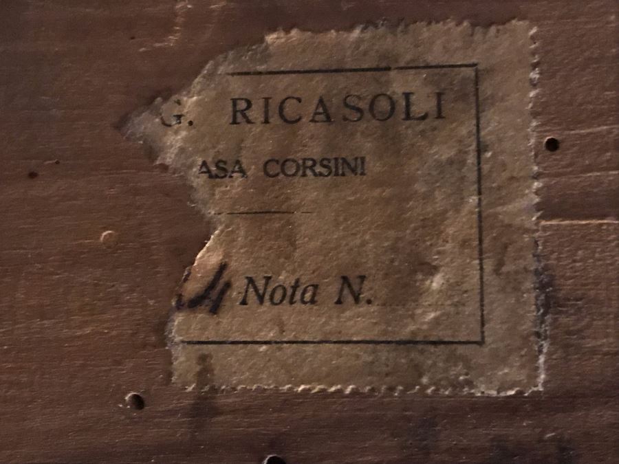 Large Original Antique Religious Oil Painting Of Jesus Blessing Children In Antique Wooden Painting From Rome Italy Measures 76W X 50H Frame Measures 90W X 64H - Has Reserve Price [Photo 31]