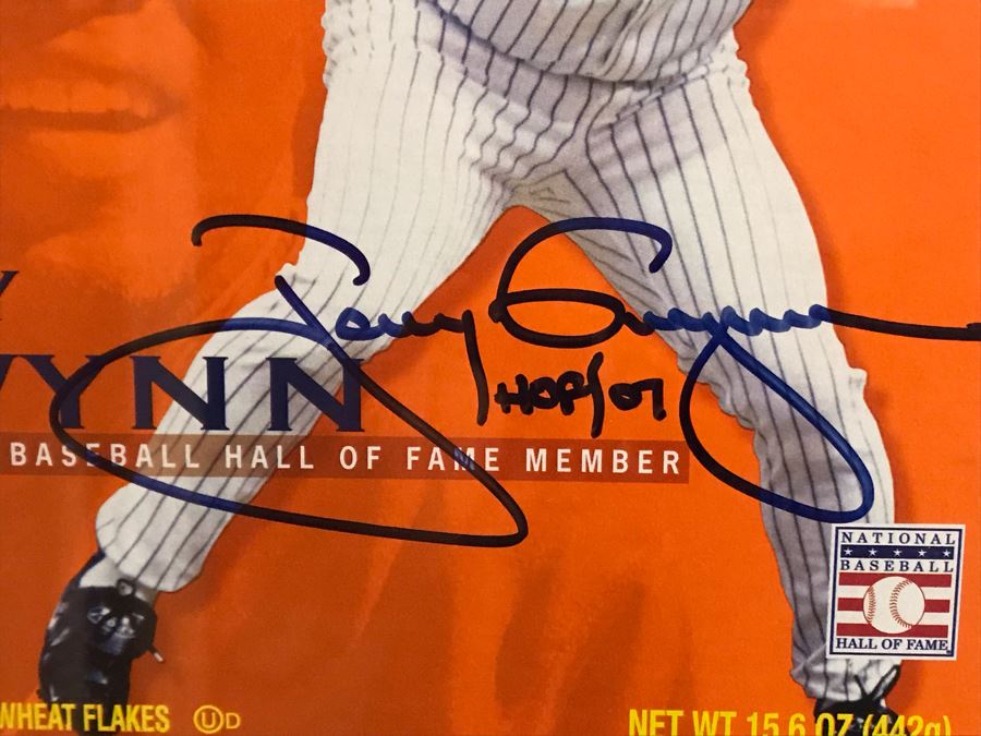 Hand Signed Tony Gwynn HOF Framed New Wheaties Box 29W X 22H [Photo 7]