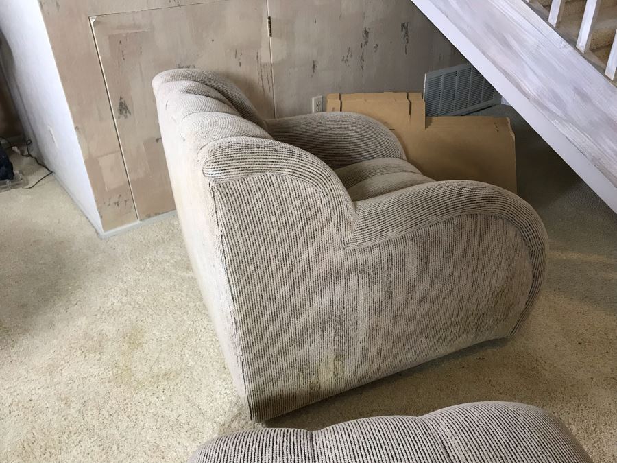 Upholstered Armchair With Ottoman [Photo 8]