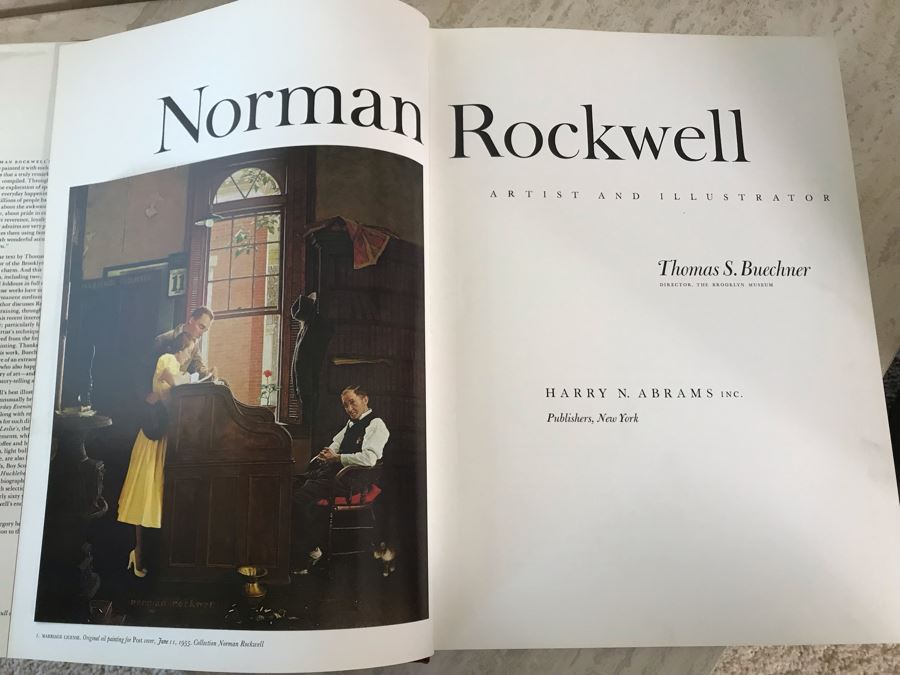 Large Format Book Vintage 1970 Norman Rockwell Artist And Illustrator By Thomas S. Buechner Harry N. Abrams 13 X 17 [Photo 6]