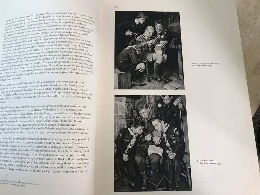 Large Format Book Vintage 1970 Norman Rockwell Artist And Illustrator By Thomas S. Buechner Harry N. Abrams 13 X 17 [Photo 11]