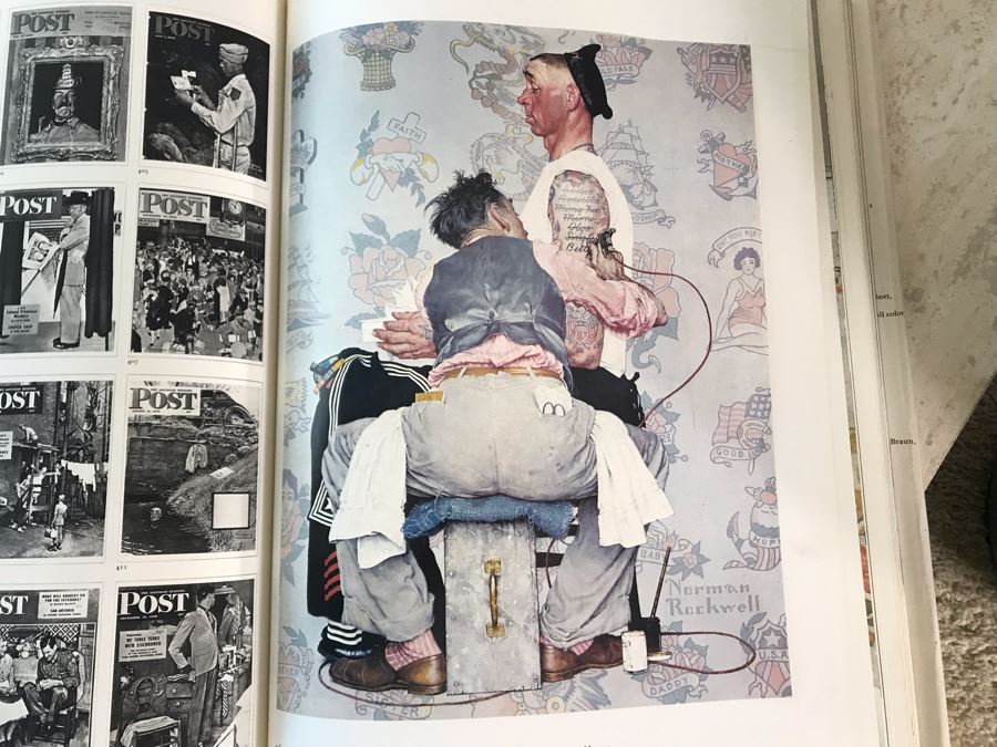 Large Format Book Vintage 1970 Norman Rockwell Artist And Illustrator By Thomas S. Buechner Harry N. Abrams 13 X 17 [Photo 14]