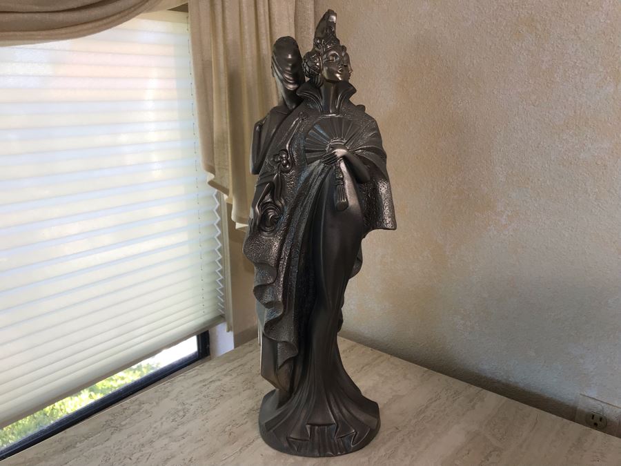 Vintage 1990 Austin Productions Alexsander Danel Sculpture Les Trois Elegante 27H [Photo 6]