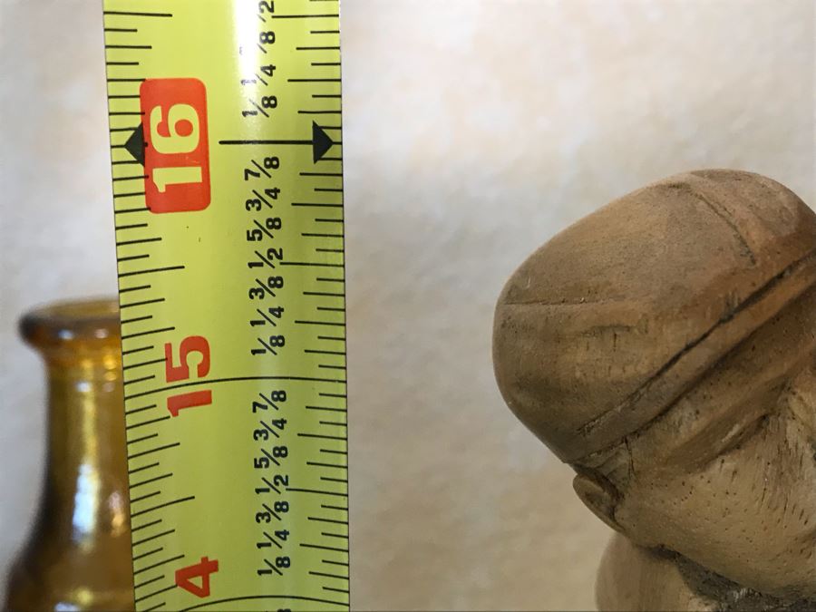 Handcrafted Carved Wooden Golfer Sculpture Statue 16H [Photo 10]