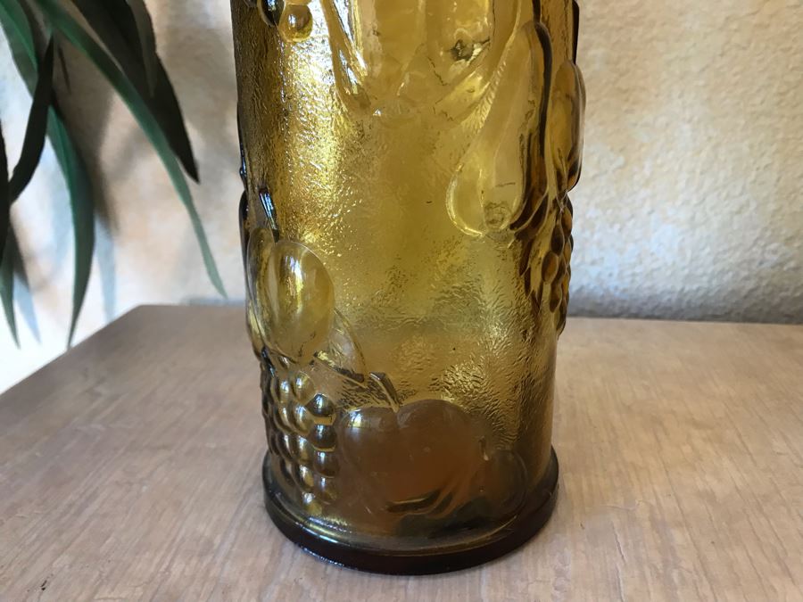 Pair Of Amber Glass Bottles 14.5H [Photo 4]