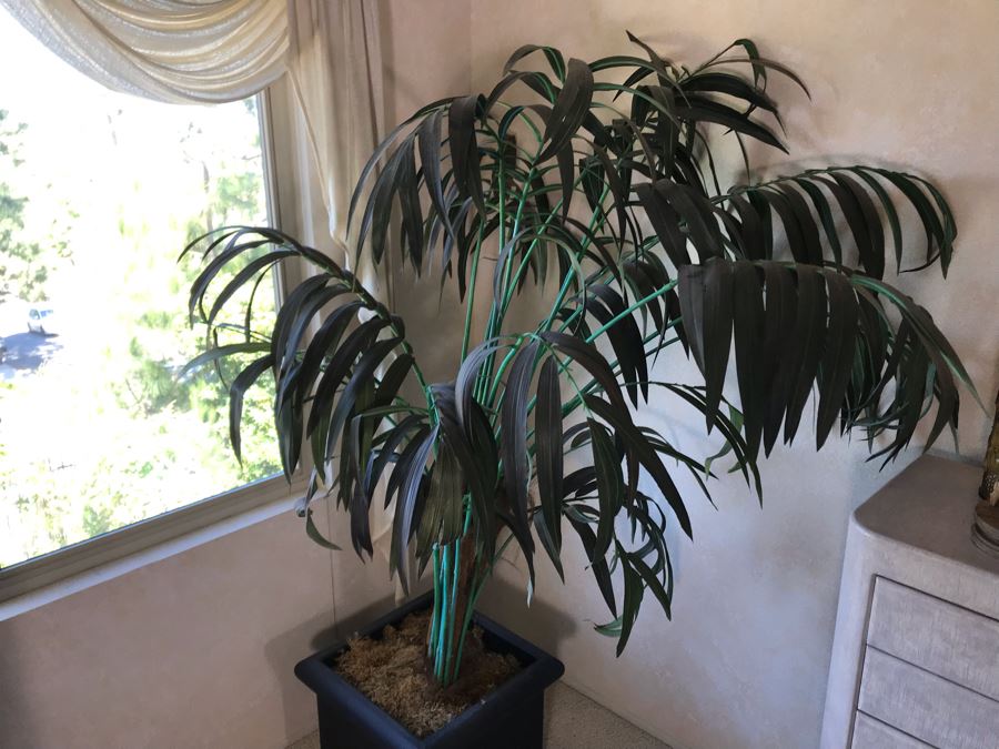Artificial Indoor Palm Tree Plant 21W X 75H [Photo 3]