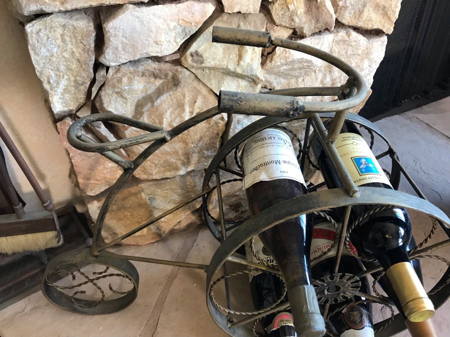 Metal Bicycle Wine Storage Rack 23W X 8D X 17H [Photo 5]