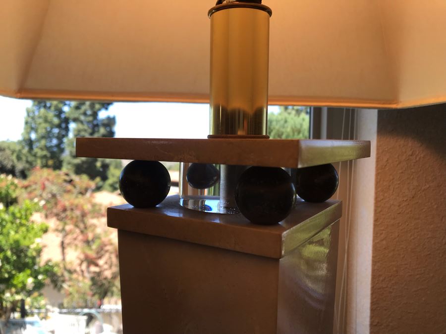 Bauer Lamp Co Floor Lamp With Lucite Base 61H [Photo 7]