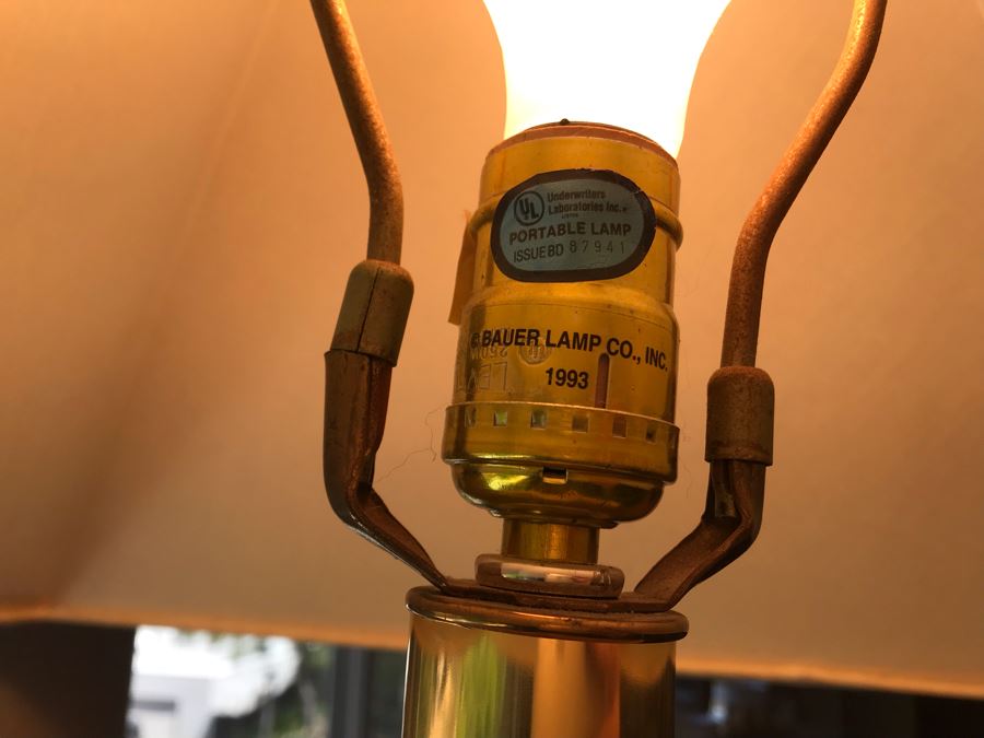 Bauer Lamp Co Floor Lamp With Lucite Base 61H [Photo 9]