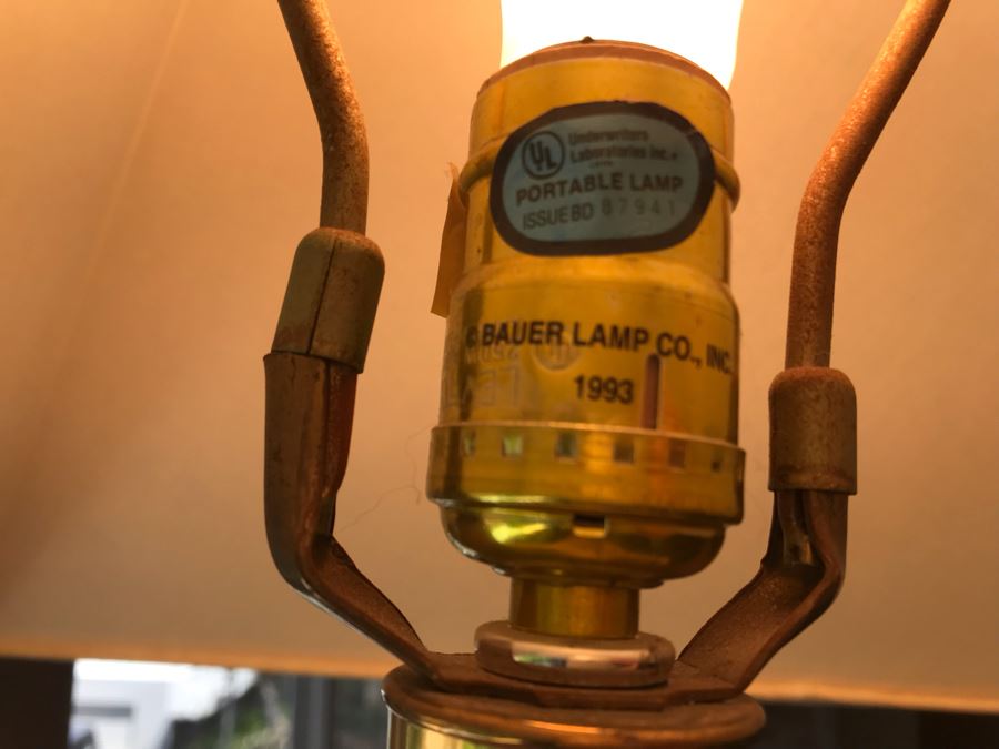 Bauer Lamp Co Floor Lamp With Lucite Base 61H [Photo 8]