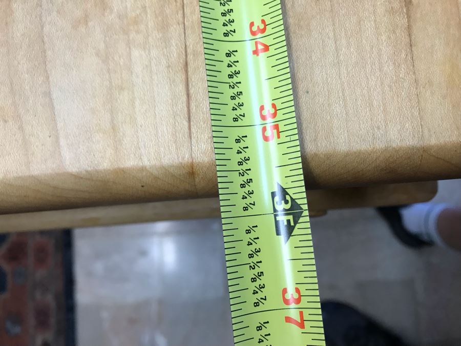 Butcher Block Top Kitchen Island On Casters 36W X 20D X 35H [Photo 9]